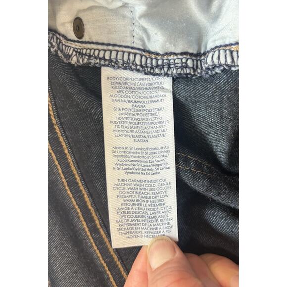 CHAPS Women’s Size 16 Denim Stretch Jeans Madden Capris Cropped Summer Raw Hem - Picture 7 of 12